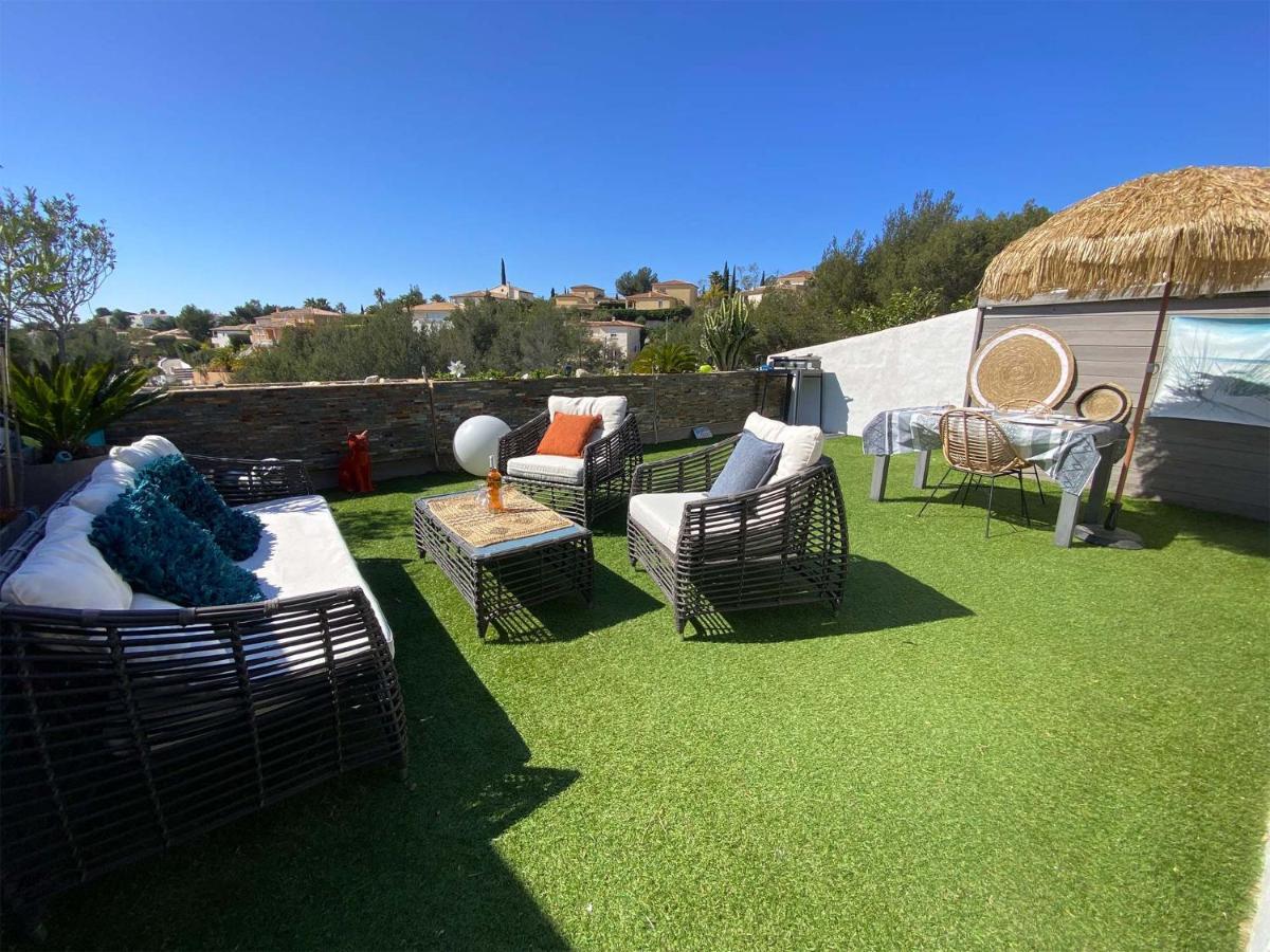 Vuemer Bandol - Grande Terrasse De 45M2 Vue Mer Piscine Parking Bagian luar foto
