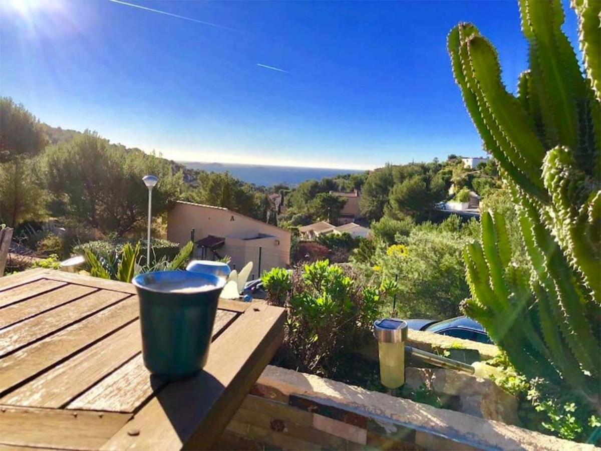 Vuemer Bandol - Grande Terrasse De 45M2 Vue Mer Piscine Parking Bagian luar foto